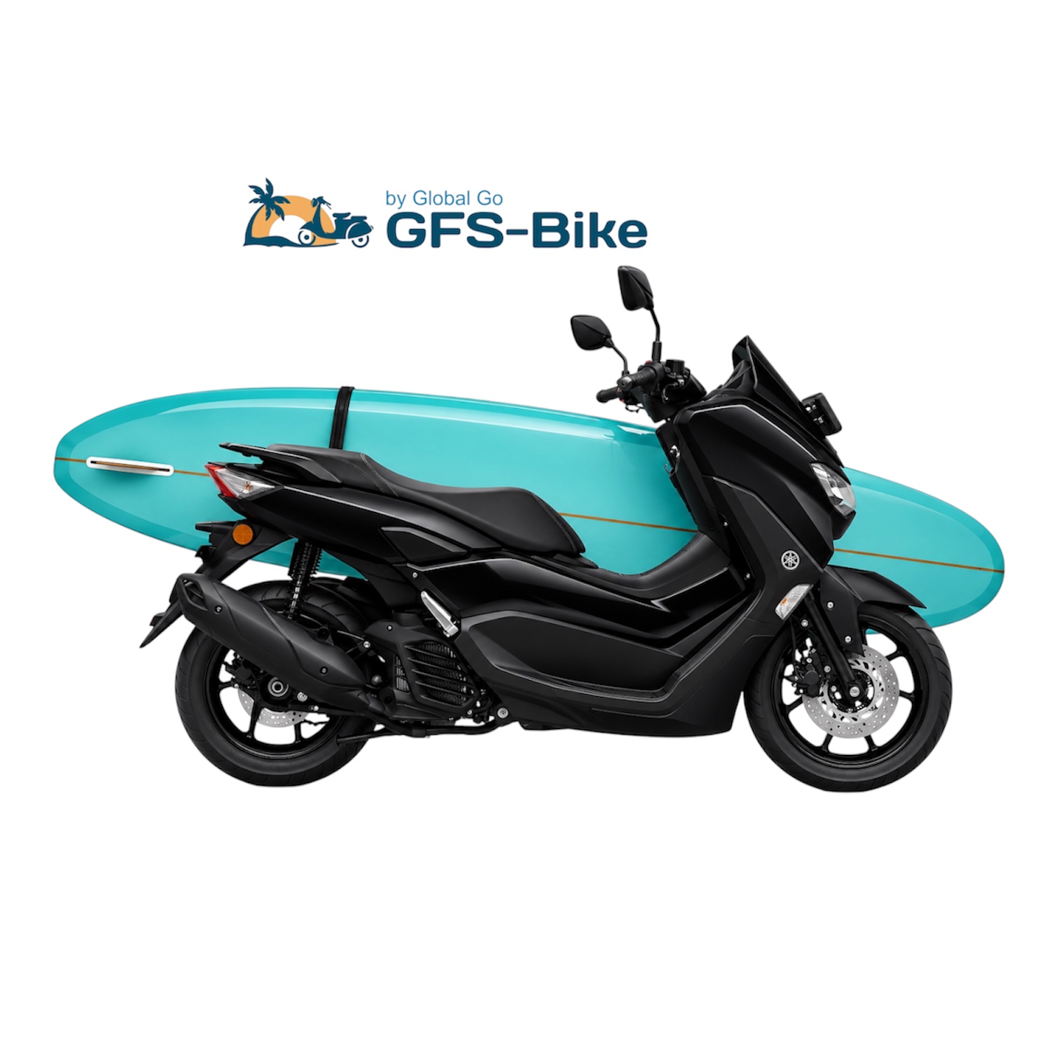 Yamaha NMax with Surf Rack
